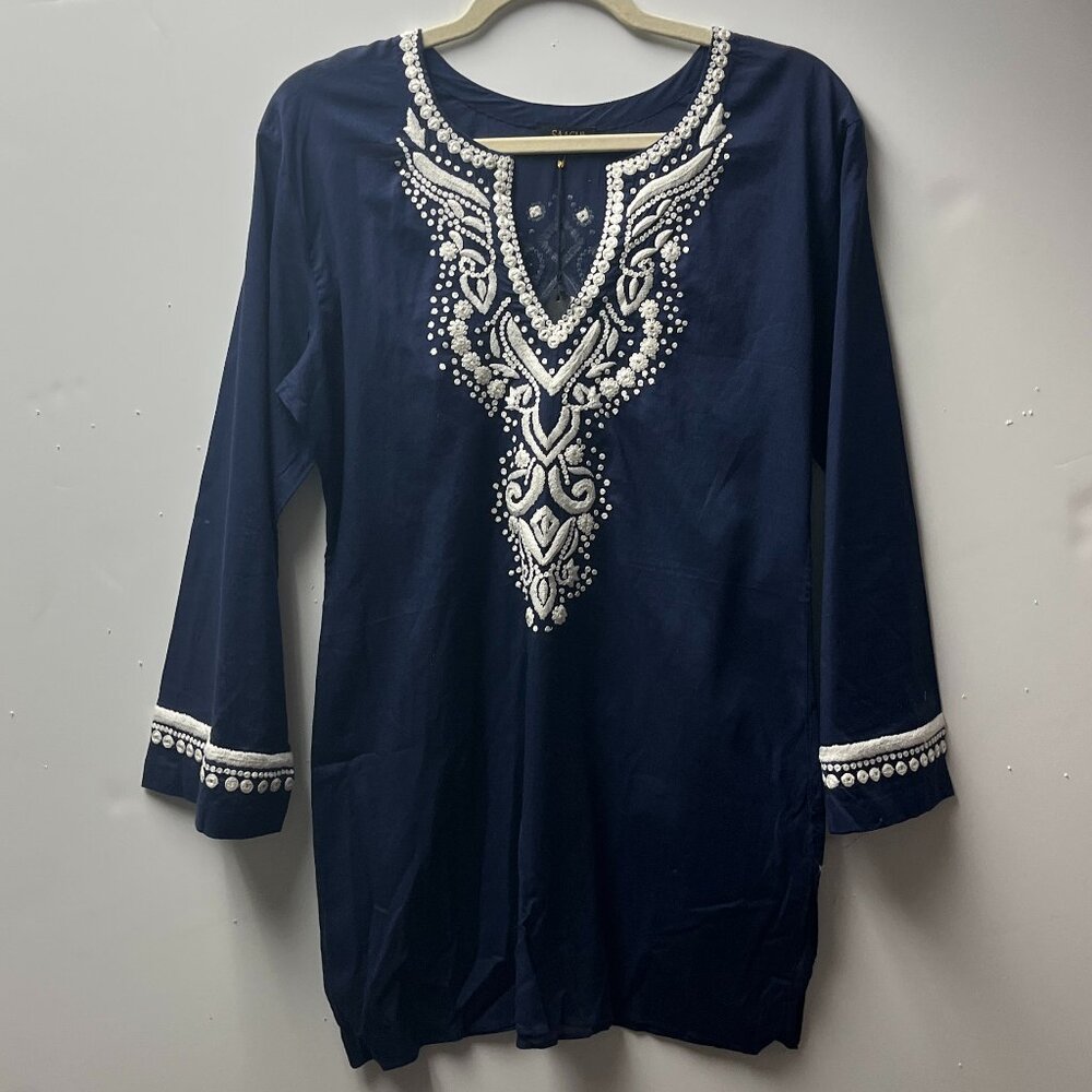 SAACHI Navy Blue Tunic NWT